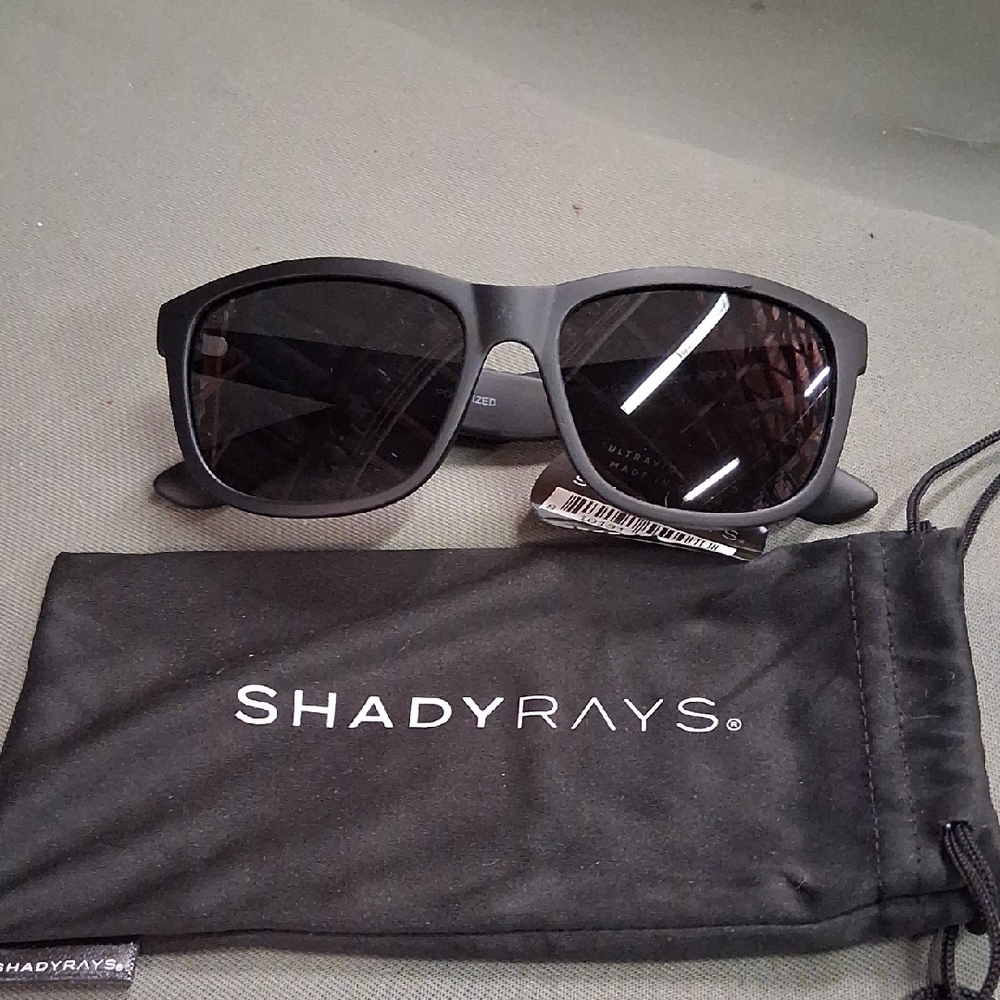 NWT Mens Shady Rays Signature Series Black Sunglasses